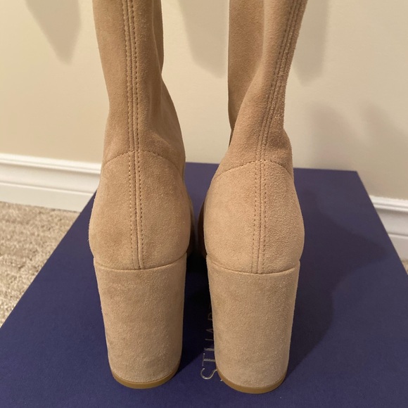 🆕Stuart Weitzman beige suede Clinger ankle boot 5 - Picture 4 of 14